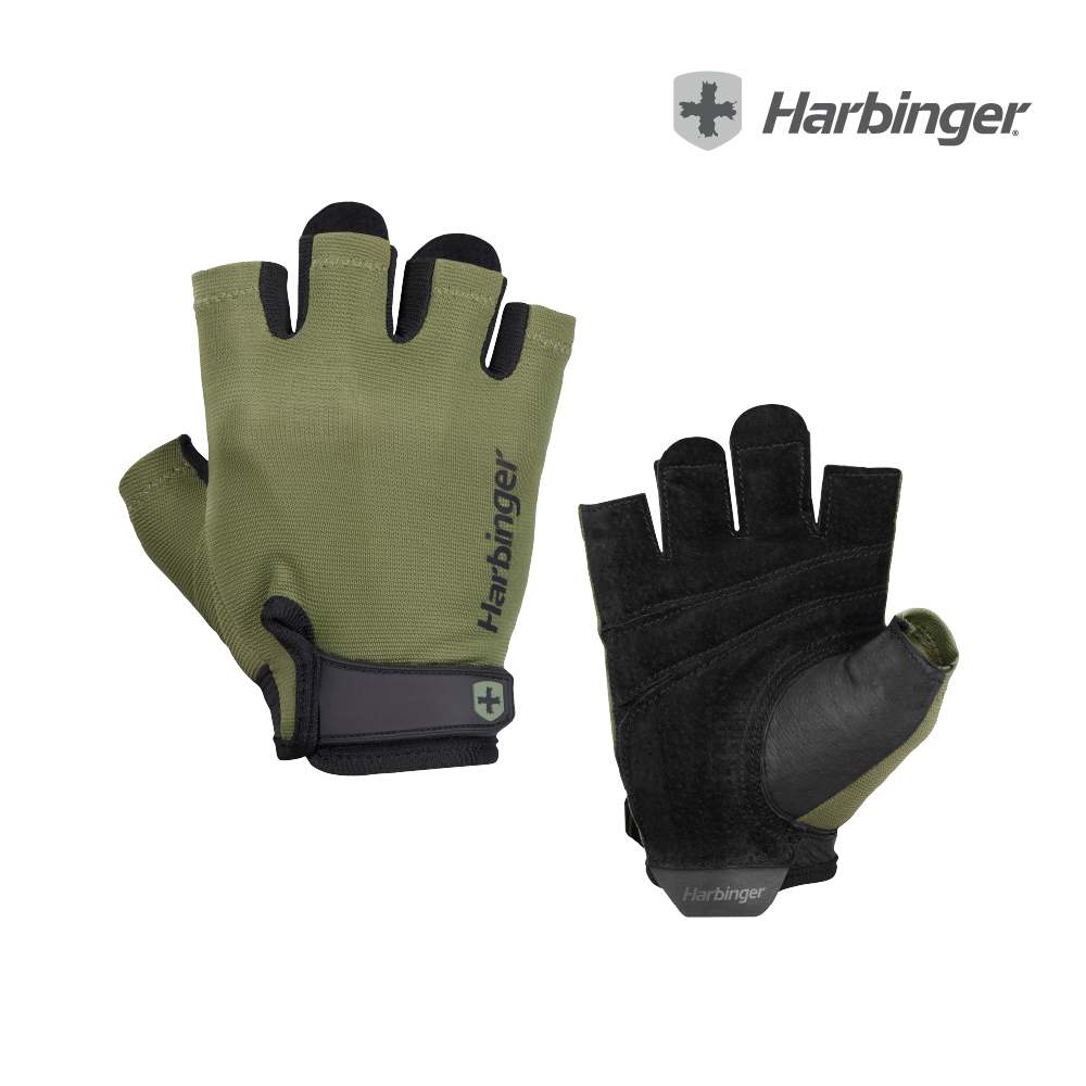 【Harbinger】Power Gloves 2.0 重訓/健身用專業手套-綠（總代理公司貨）